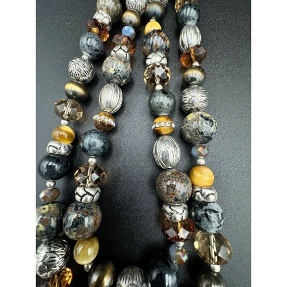 Premier Designs‎ Top Notch Layered Convertible Multicolor Beaded Chain Necklace - Picture 14 of 15